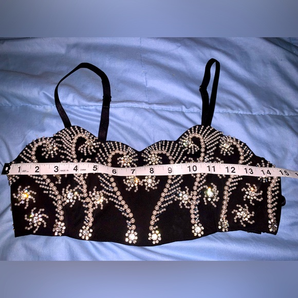 VINTAGE Express crop bustier size 1/2 - Picture 1 of 14